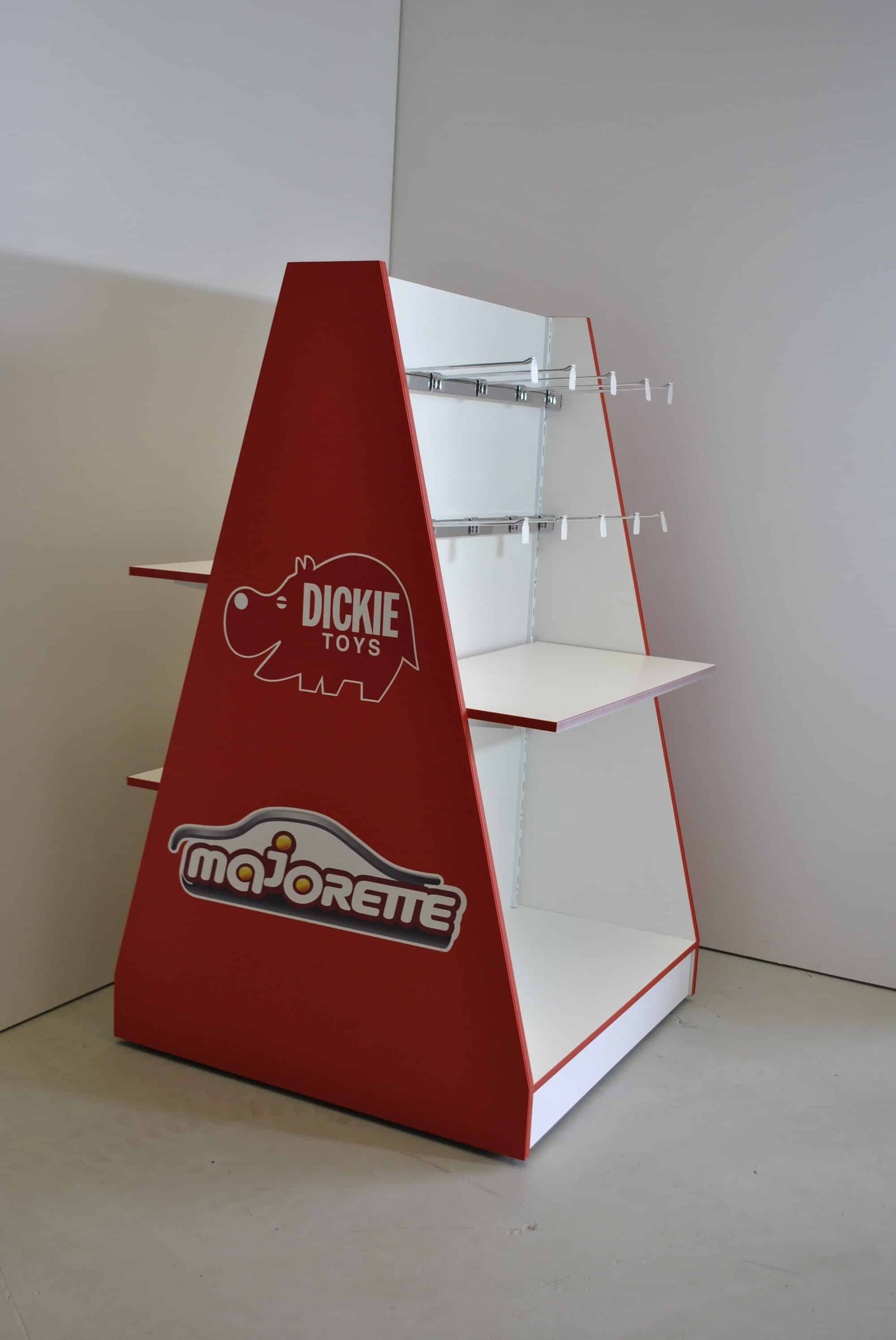 Espositore da terra bifacciale