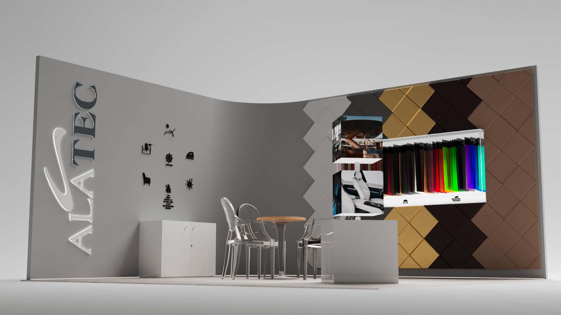 Stand Alatec - render fotorealistico